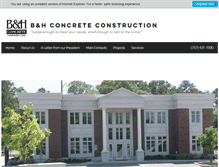 Tablet Screenshot of bandhconcrete.com